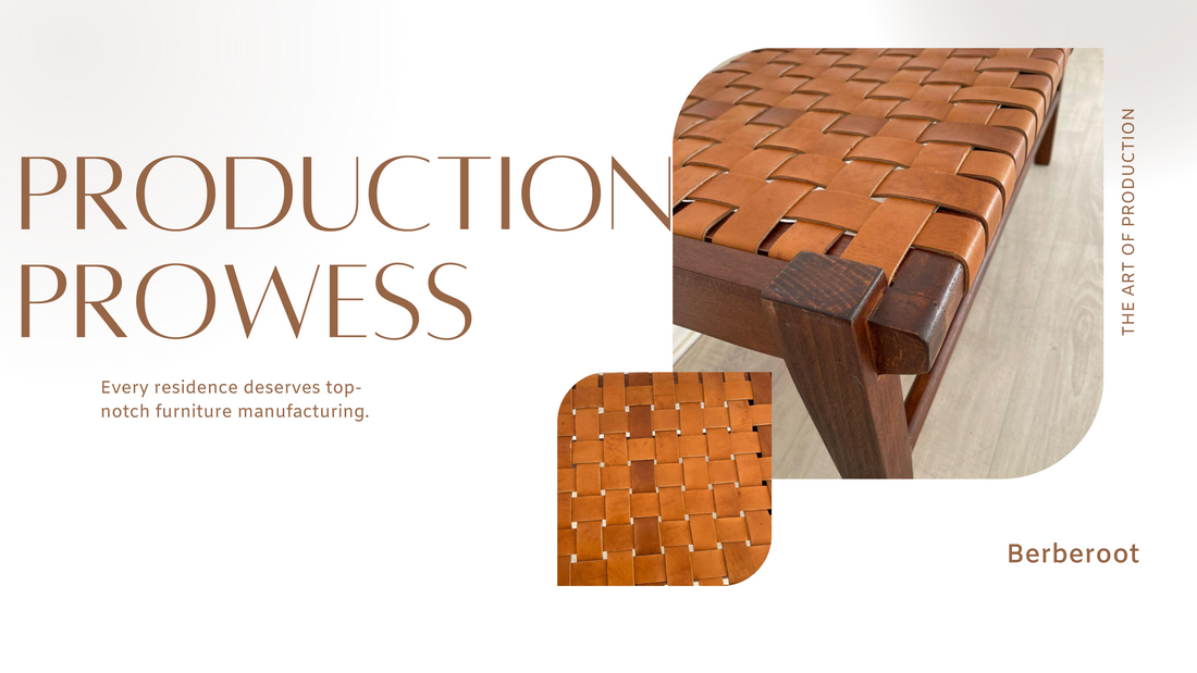 Crafting Moroccan Elegance: A Journey into the Production of Handmade Woven Benches