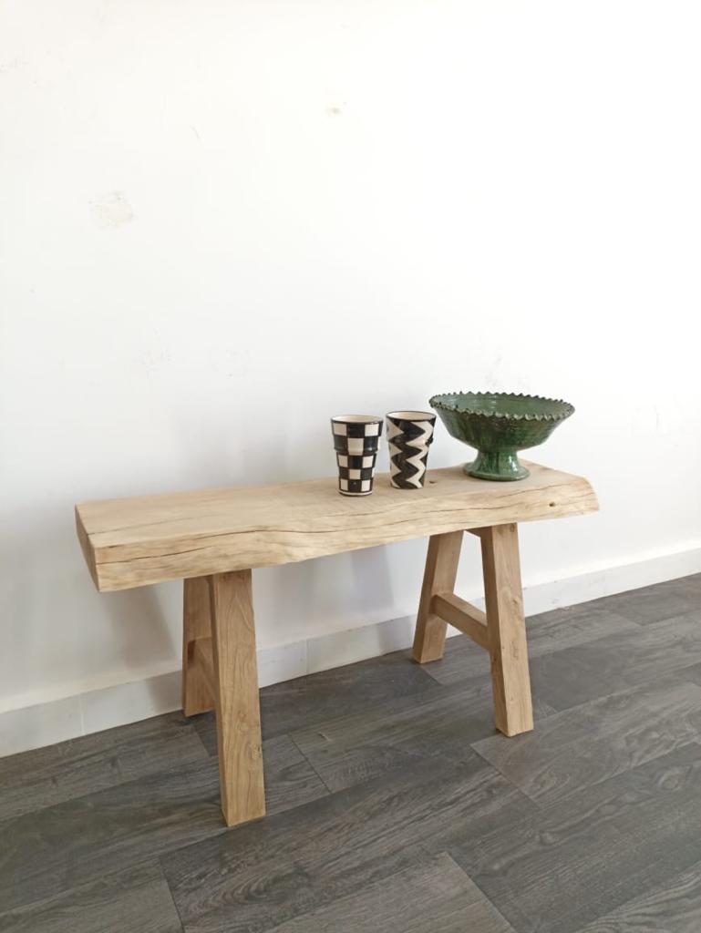 Antique bench,old wooden bench,Vintage wooden bench, antique Rustic Vintage Bench, rustic stool, massive soft barn wood, moroccan vintage