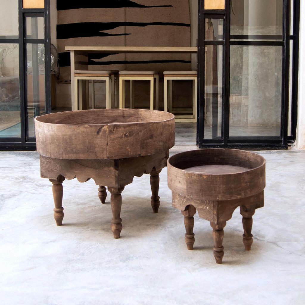 Set of 2 wooden coffee table, moroccan coffe table, traditional table, berber cedar coffe table, elmowood table, wood table, home table