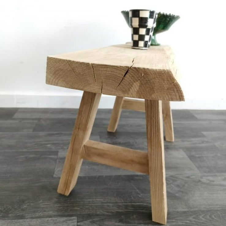 Antique bench,old wooden bench,Vintage wooden bench, antique Rustic Vintage Bench, rustic stool, massive soft barn wood, moroccan vintage