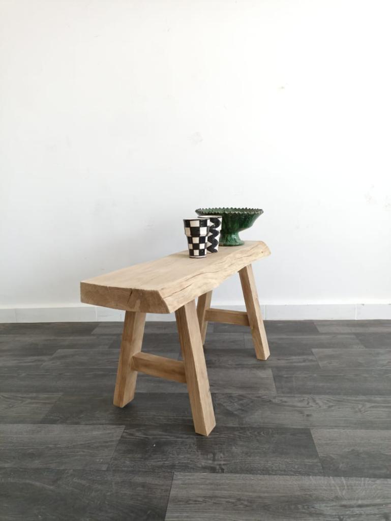 Antique bench,old wooden bench,Vintage wooden bench, antique Rustic Vintage Bench, rustic stool, massive soft barn wood, moroccan vintage