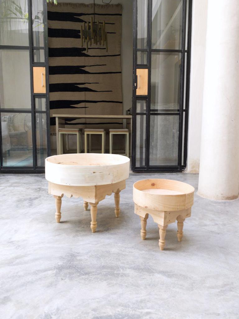 Set of 2 wooden coffee table, moroccan coffe table, traditional table, berber cedar coffe table, elmowood table, wood table, home table