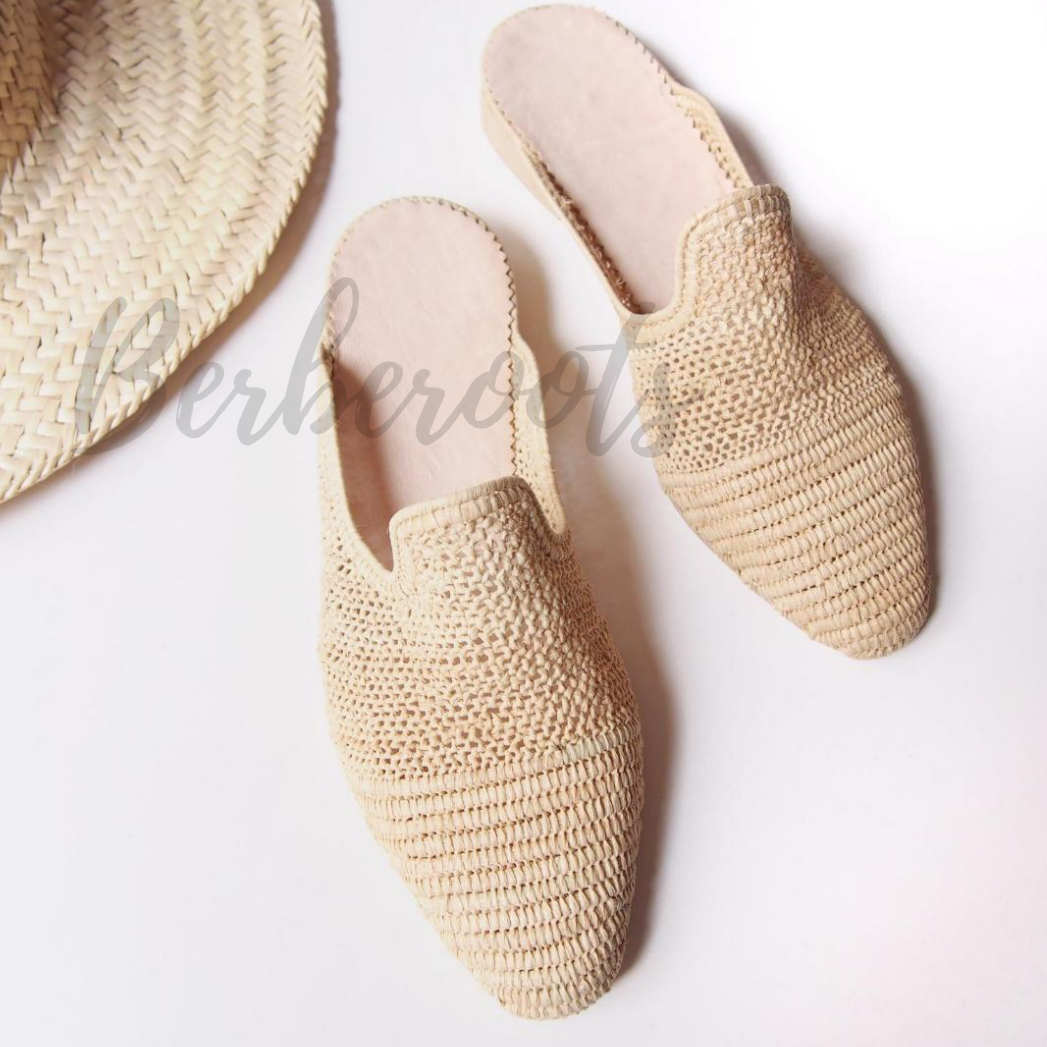 Moroccan raffia shoes, women summer sandals, raffia plateau sandals, moroccan shoes, girls sandals, mules, marrakech, moroccan babouche