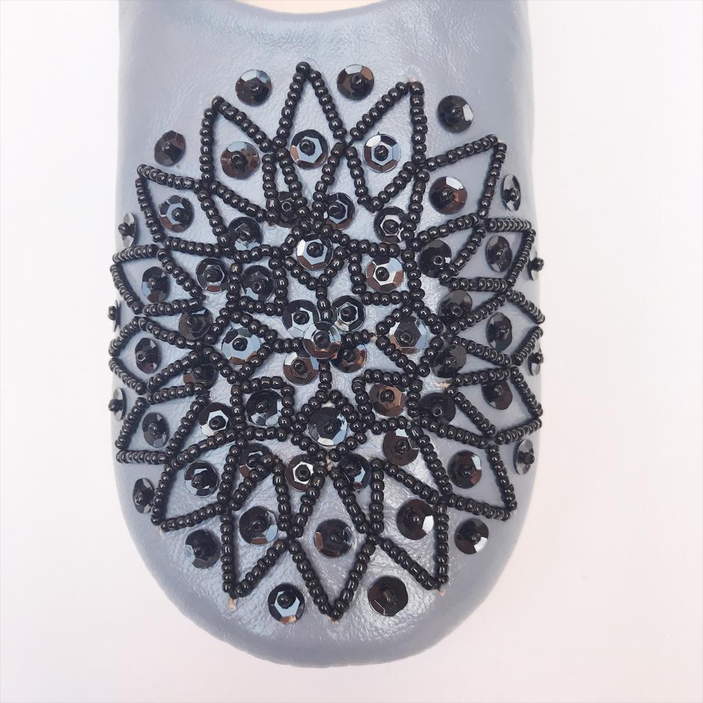 Moroccan Sequin Babouche Slippers, Moroccan Slippers, Handmade Slippers, Leather Slippers, leather mules, artisanat morocco, slippers indoor, slippers outdoor