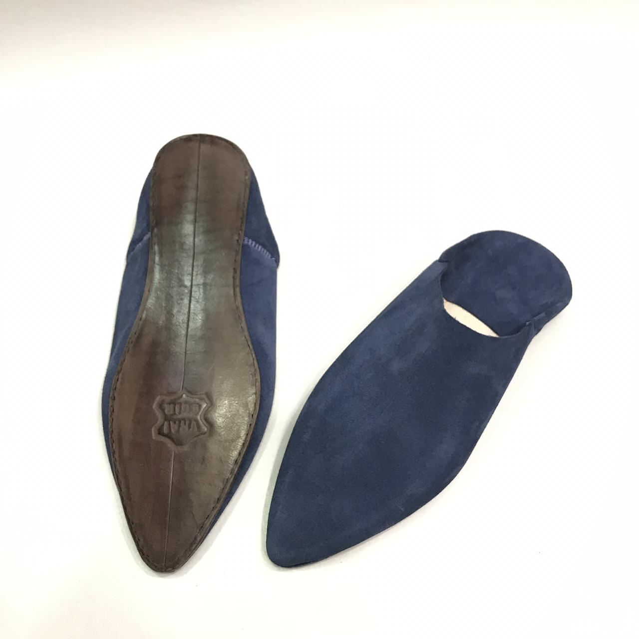 Suede Moroccan Slippers, Soft & High Quality Moroccan Shoes, Sheepskin Slippers, Moccasins men's Slippers, Babouche Maroc, handmade