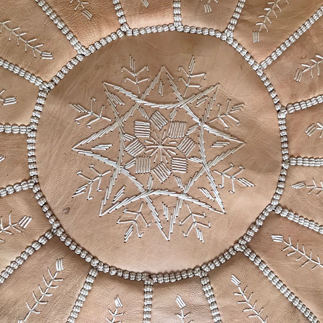 Moroccan Pouf Ottoman