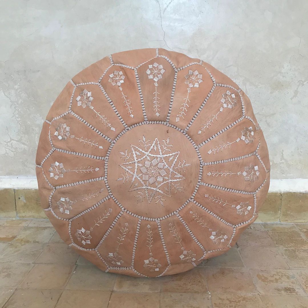 Moroccan Pouf Ottoman