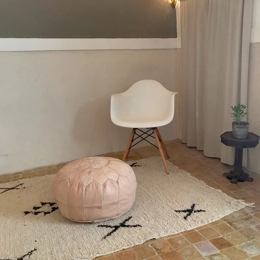 Moroccan Pouf Ottoman