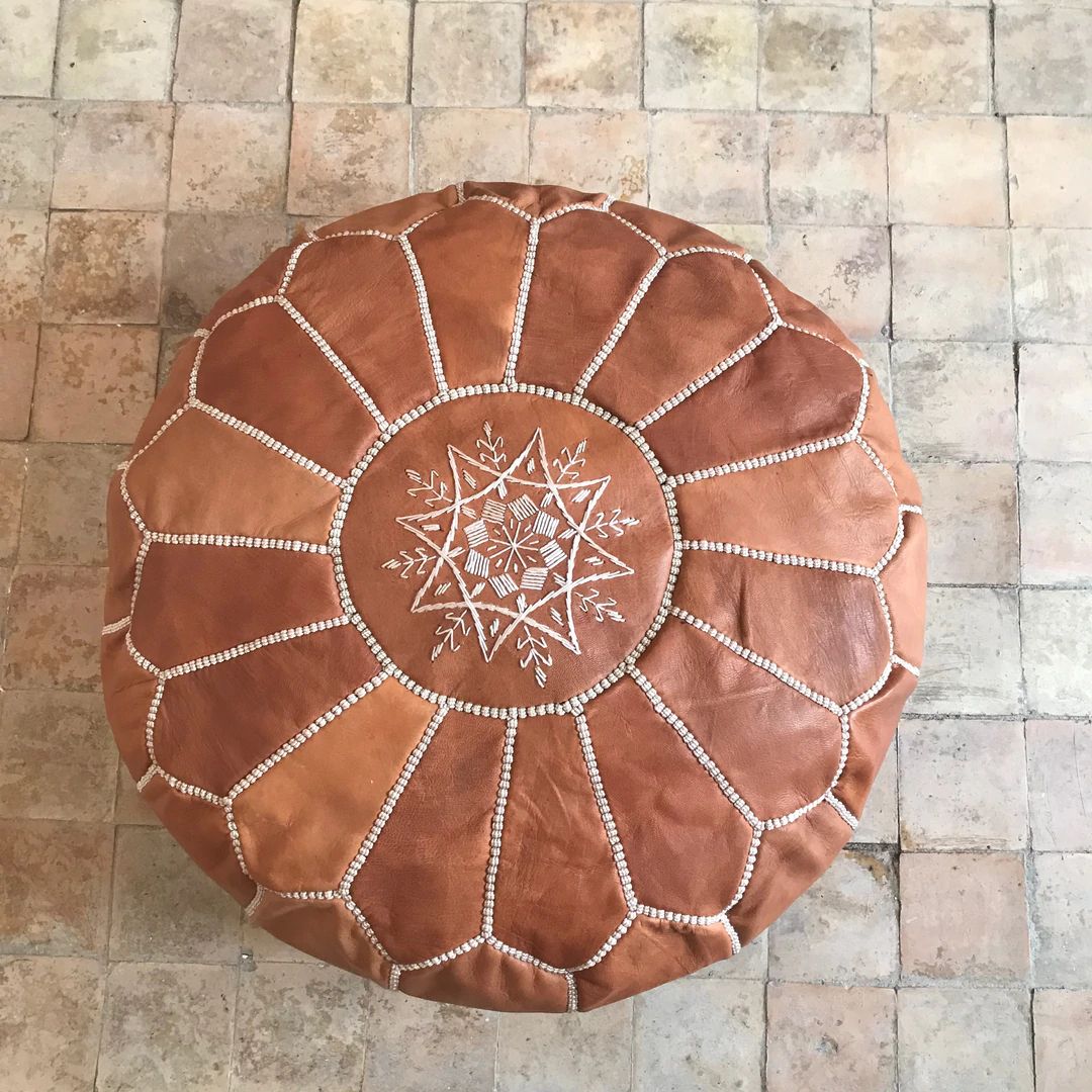 Moroccan Pouf Ottoman