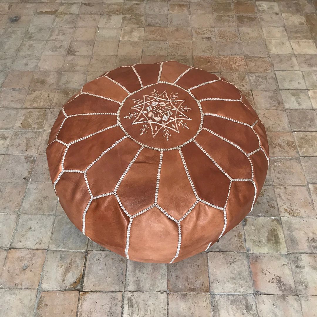 Moroccan Pouf Ottoman