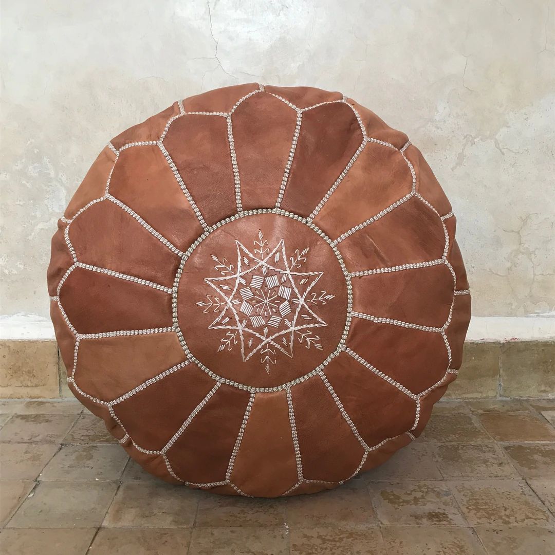 Moroccan Pouf Ottoman