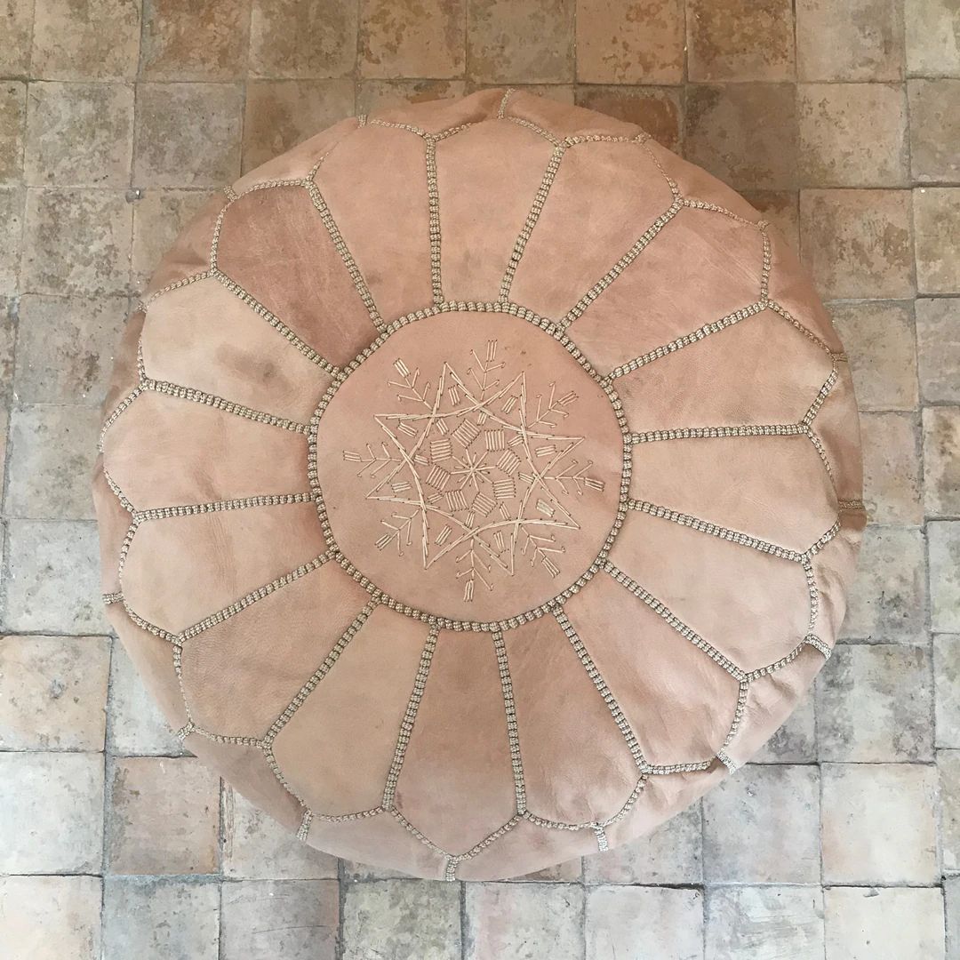 Moroccan Pouf Ottoman