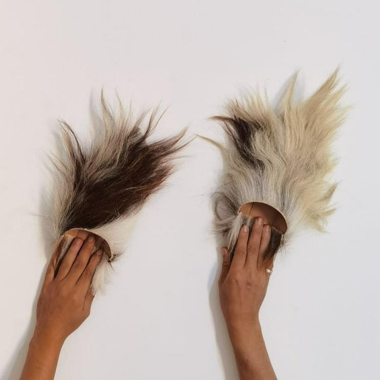 Moroccan Goat Hair Slippers handmade slippers goat hair slippers gi berberoot