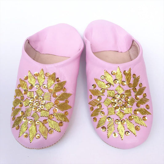 Moroccan Sequin Babouche Slippers, Moroccan Slippers, Handmade Slippers, Leather Slippers, leather mules, artisanat morocco, slippers indoor, slippers outdoor