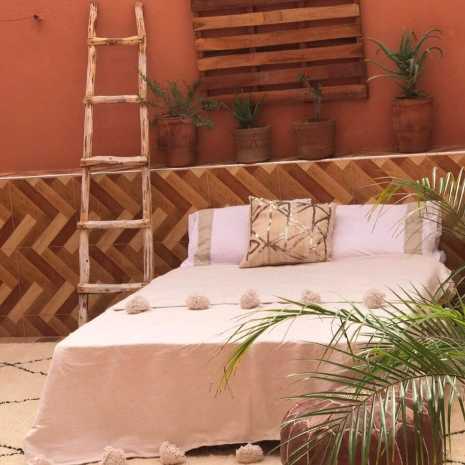 MoroccanPompomBlanket_MoroccanBlanket_MoroccanThrowBlanket_PomPoms_BohoBlanket_BedCover_youcanchooseanycolorofthepompom39